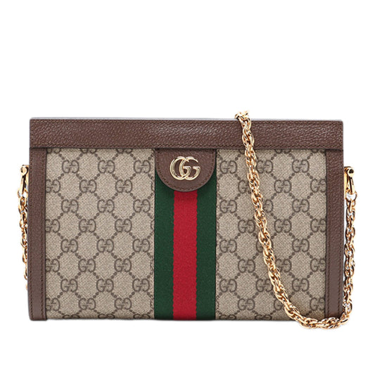 Gucci Small GG Supreme Web Ophidia Chain Crossbody