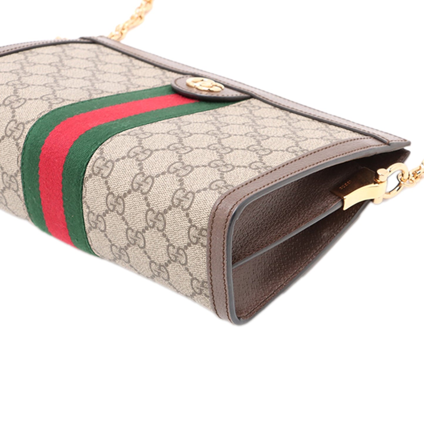 Gucci Small GG Supreme Web Ophidia Chain Crossbody