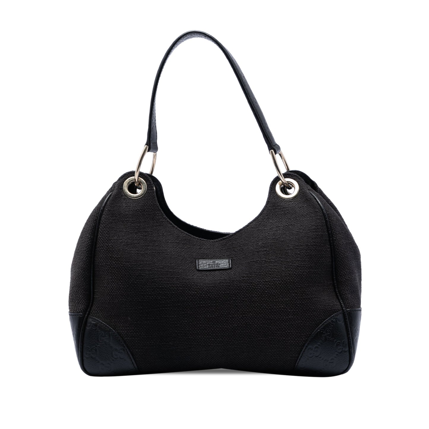 Gucci Guccissima Trimmed Canvas Colbert Shoulder Bag