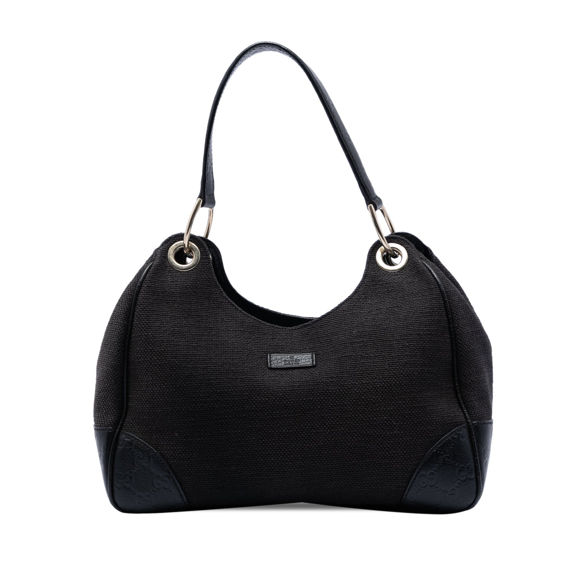 Gucci Guccissima Trimmed Canvas Colbert Shoulder Bag