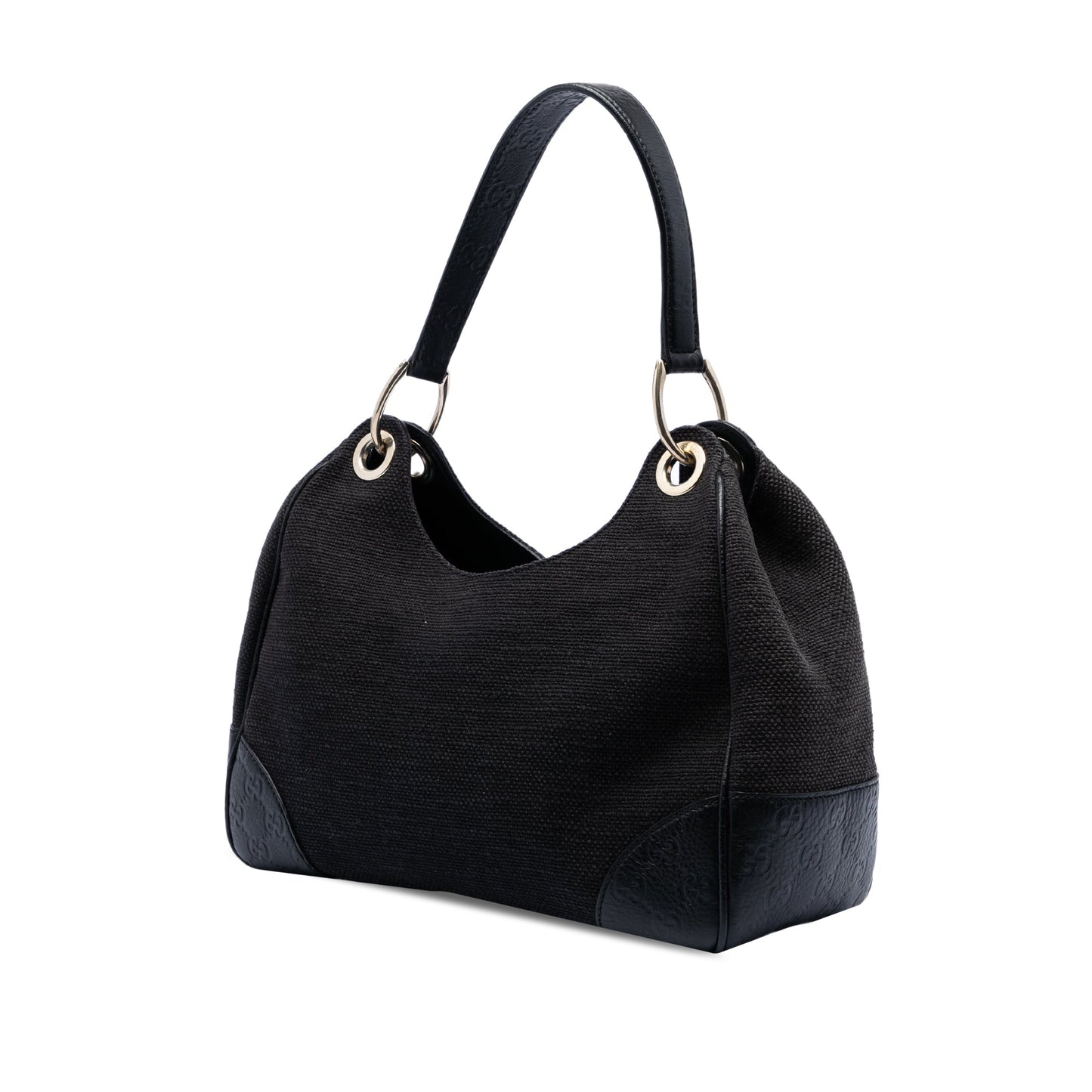 Gucci Guccissima Trimmed Canvas Colbert Shoulder Bag