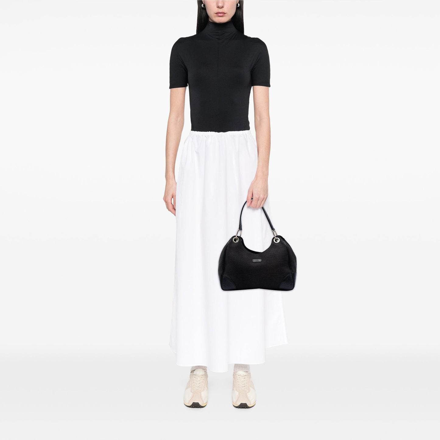 Gucci Guccissima Trimmed Canvas Colbert Shoulder Bag