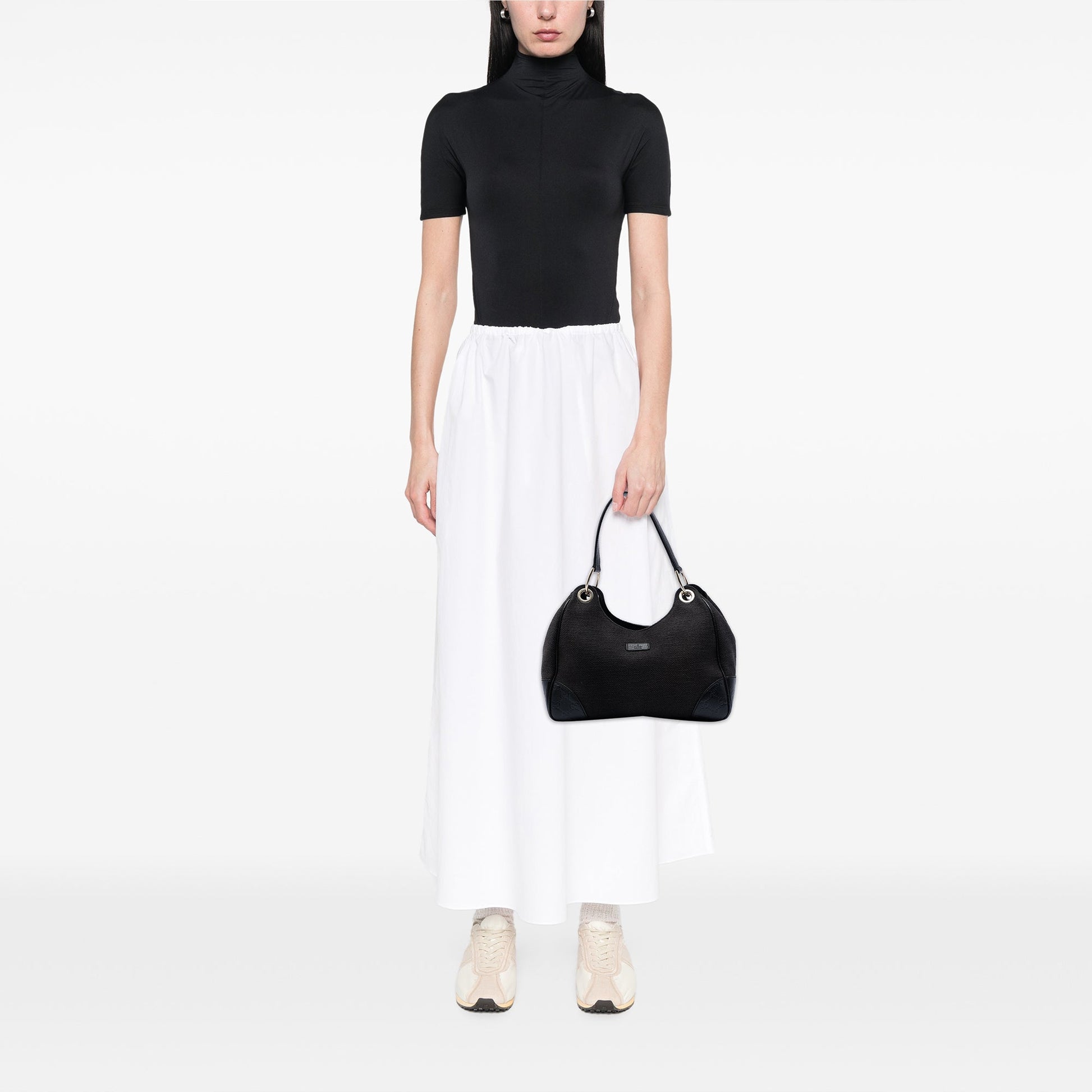 Gucci Guccissima Trimmed Canvas Colbert Shoulder Bag