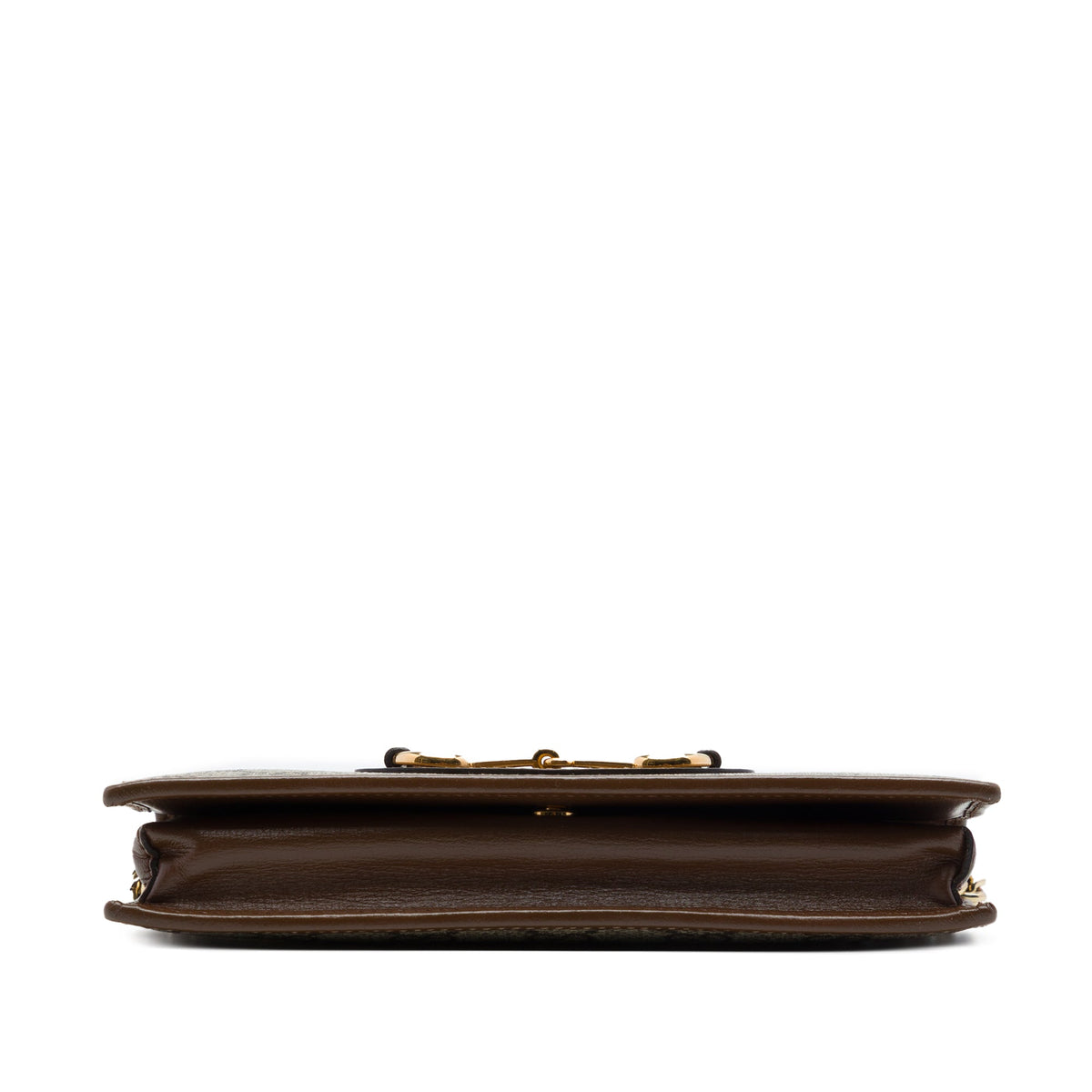Gucci GG Supreme Horsebit 1955 Wallet On Chain — Beige