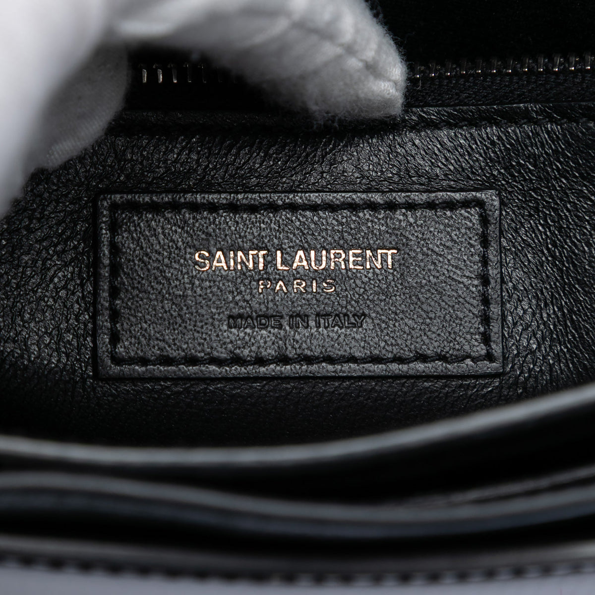 Saint Laurent Patent Monogram Cassandra Clasp Bag