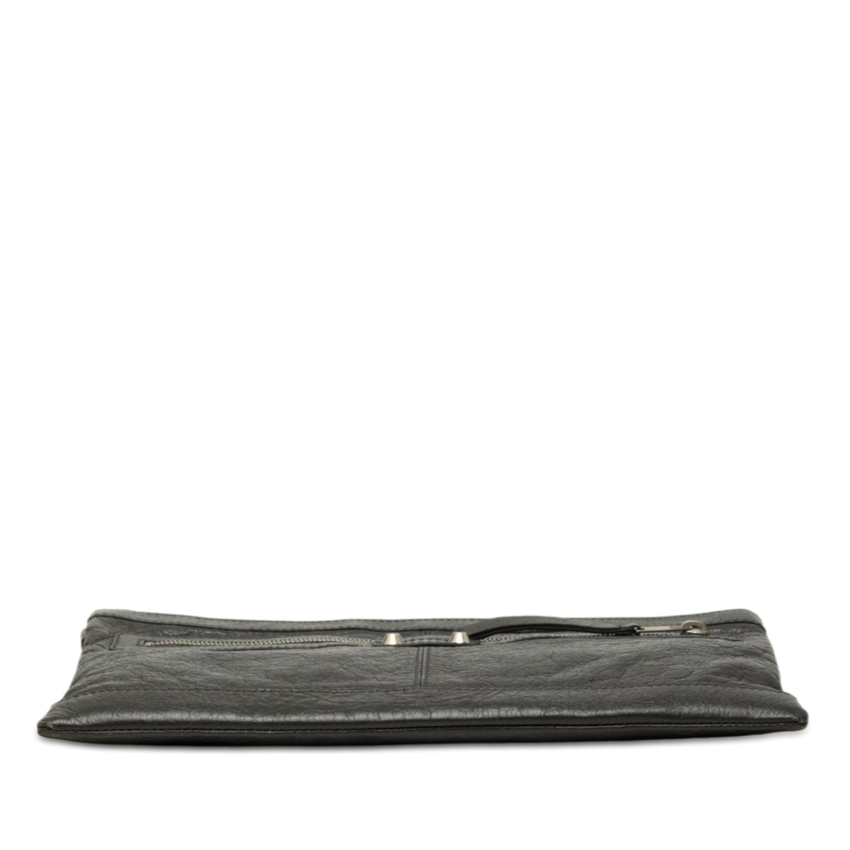 Balenciaga Lambskin Motocross Classic Clip Clutch M