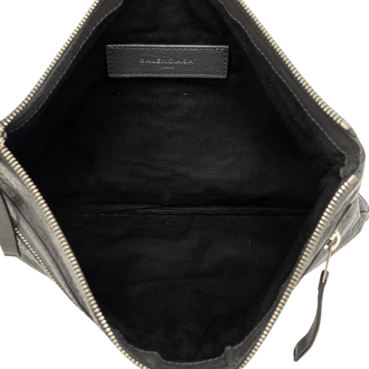Balenciaga Lambskin Motocross Classic Clip Clutch M