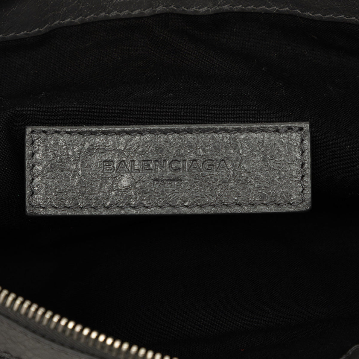 Balenciaga Lambskin Motocross Classic Clip Clutch M