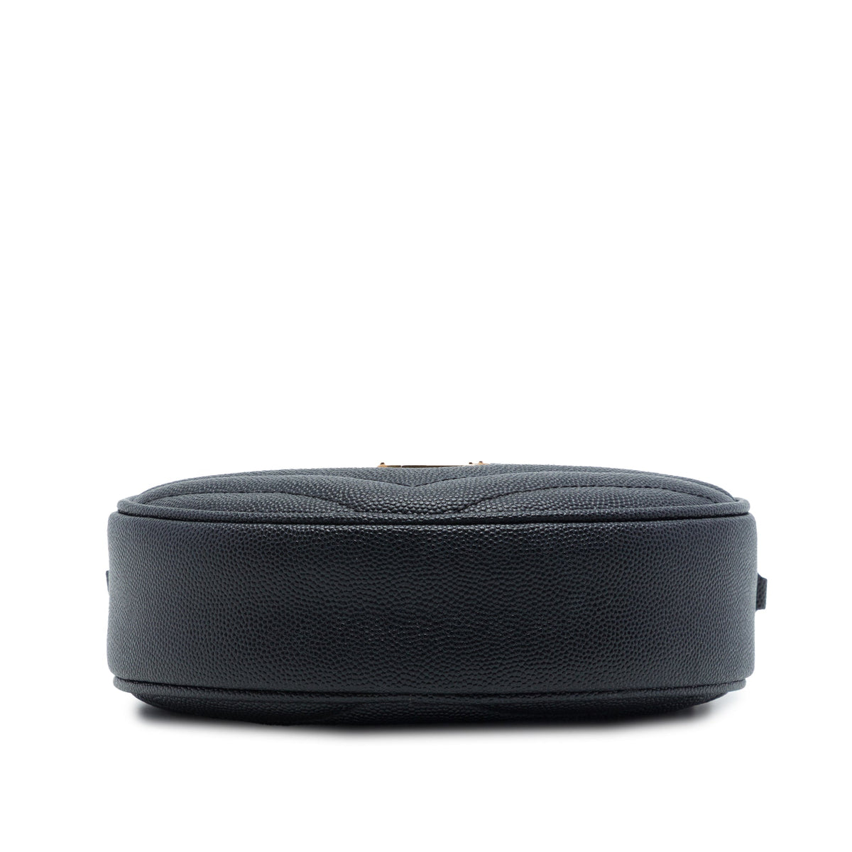 Saint Laurent Chevron Grain De Poudre Round Vinyle Camera Bag