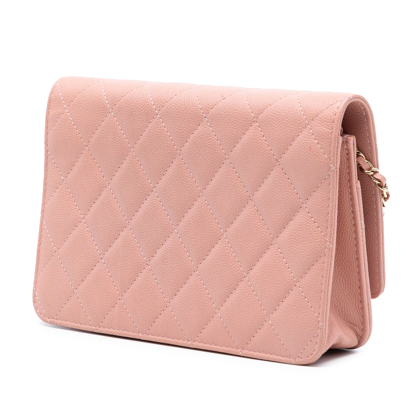 Chanel Quilted Caviar Golden Class Wallet On Chain