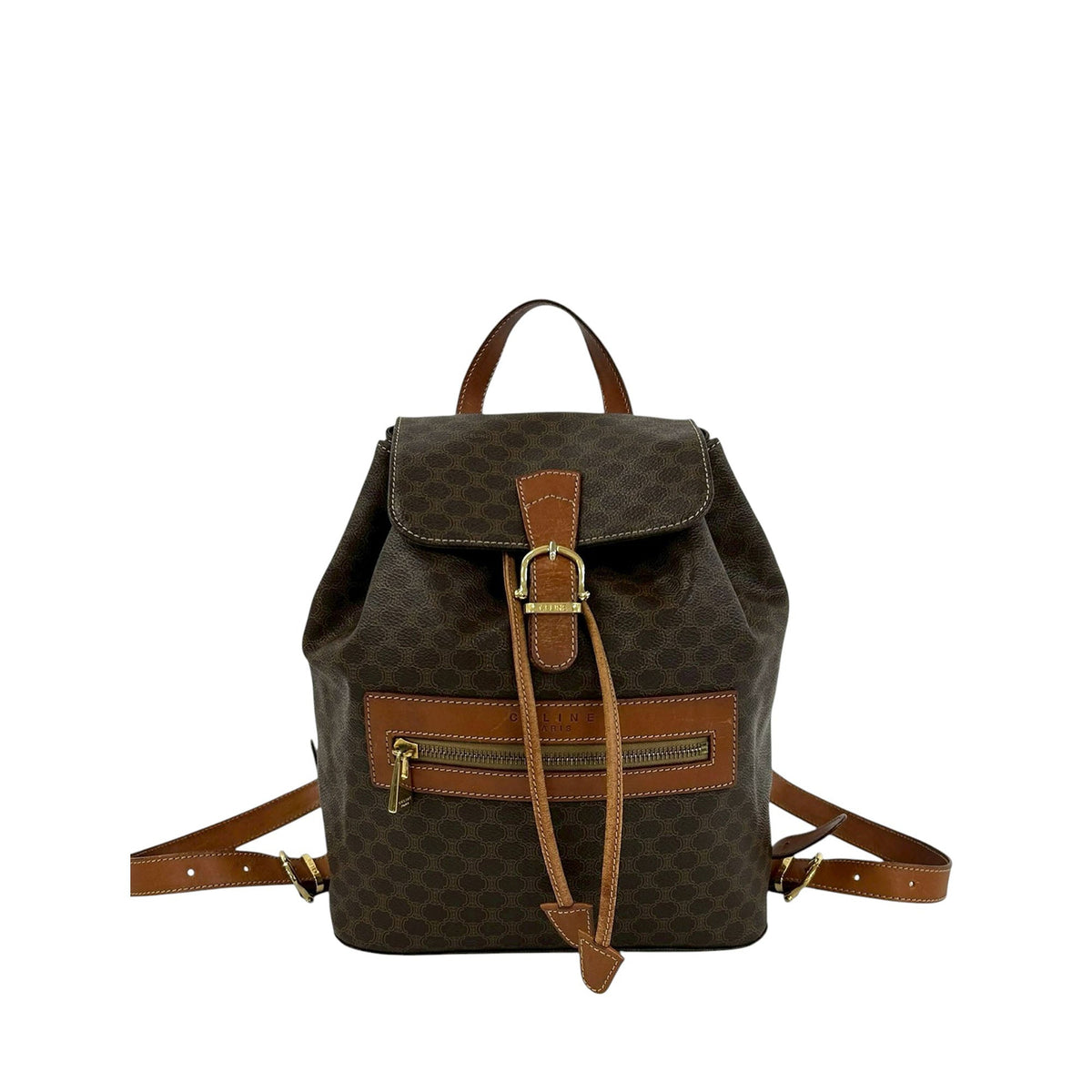 Celine Macadam Coated Canvas Backpack