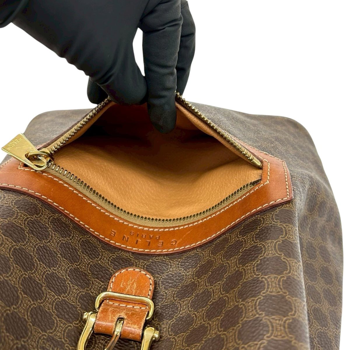 Celine Macadam Coated Canvas Backpack