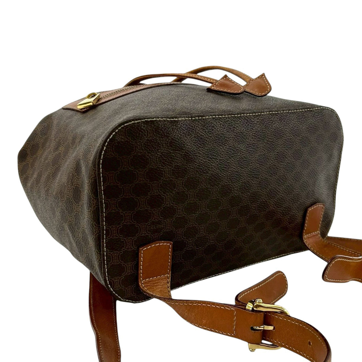 Celine Macadam Coated Canvas Backpack