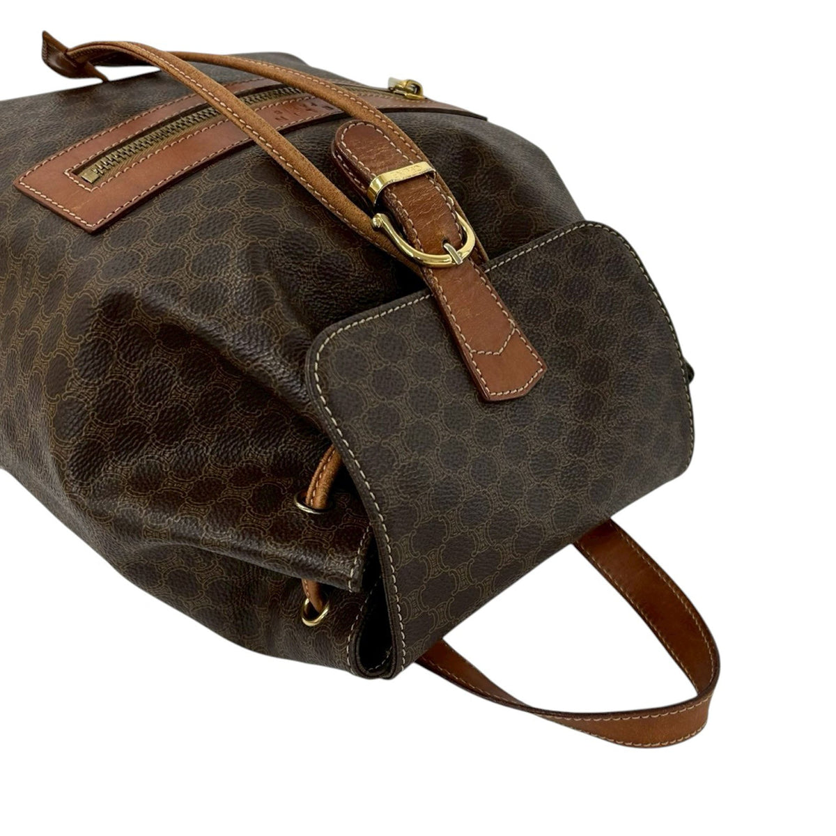 Celine Macadam Coated Canvas Backpack