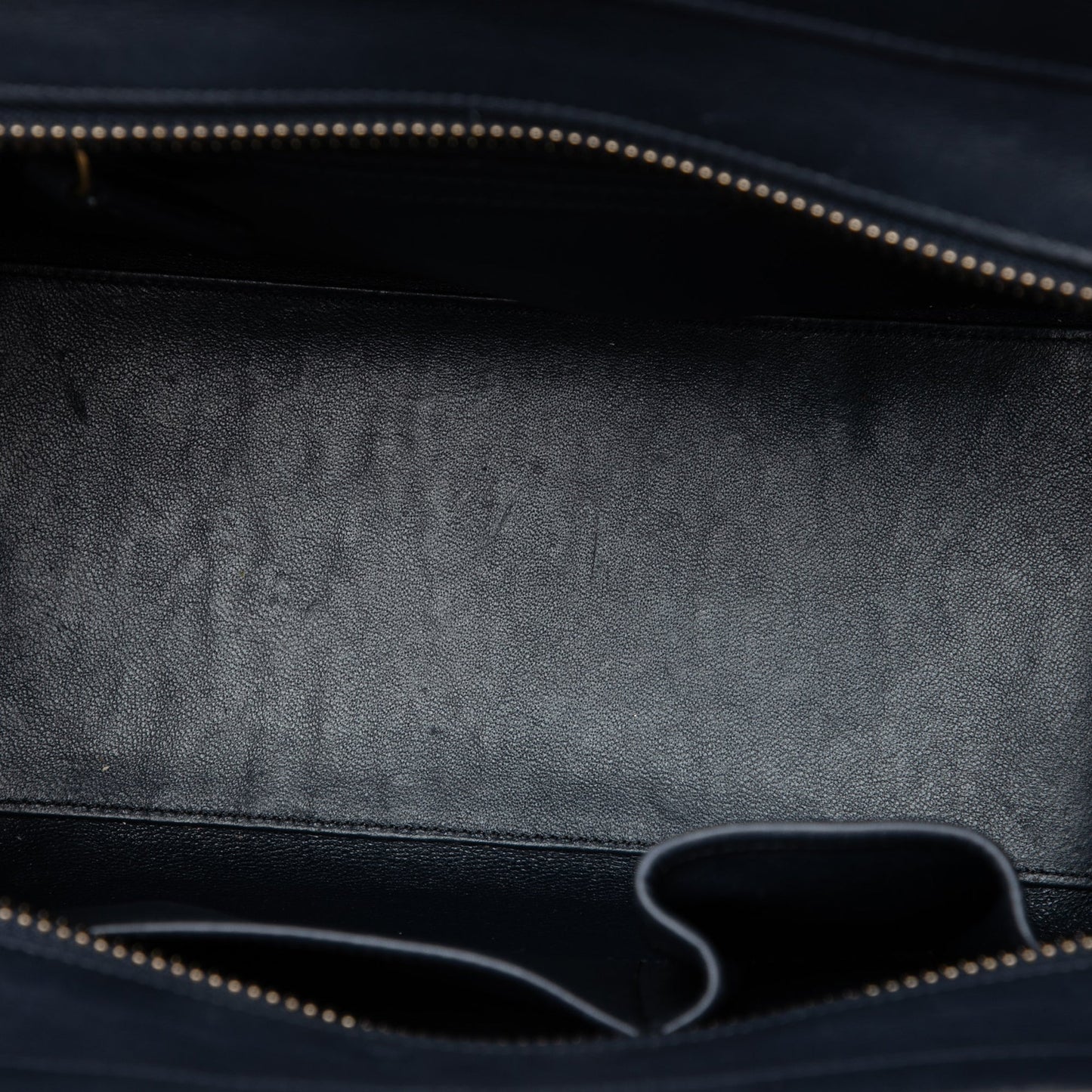 Celine Micro Tricolor Leather Luggage Tote