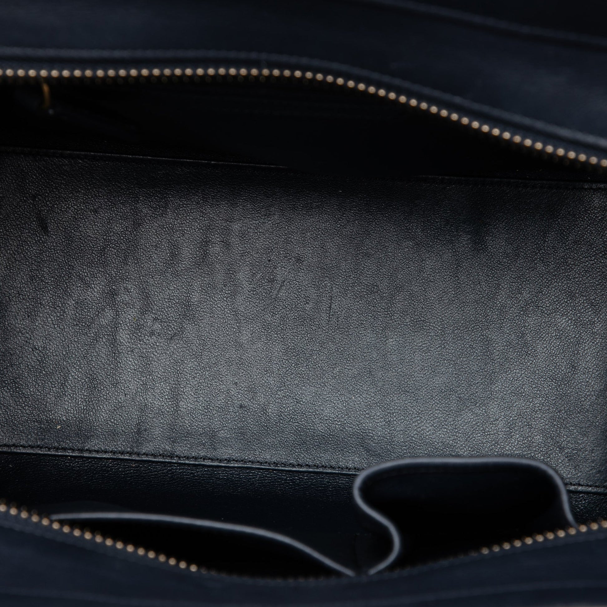 Celine Micro Tricolor Leather Luggage Tote