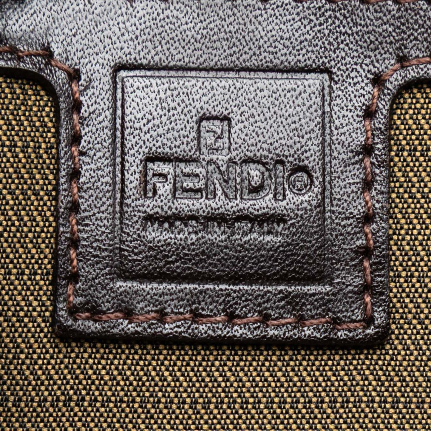 Fendi Zucca Canvas Shoulder Bag