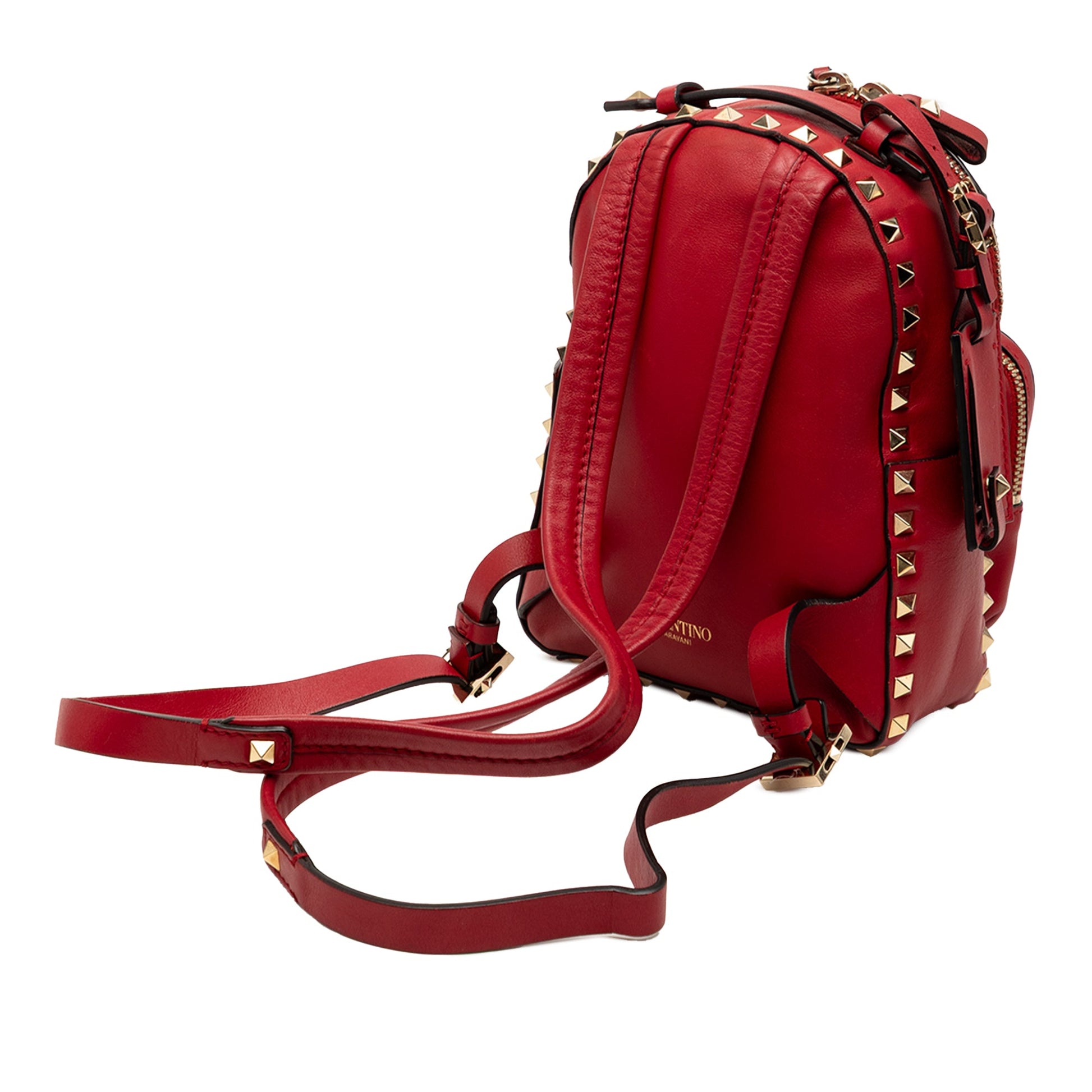 Mini Calfskin Rockstud Backpack
