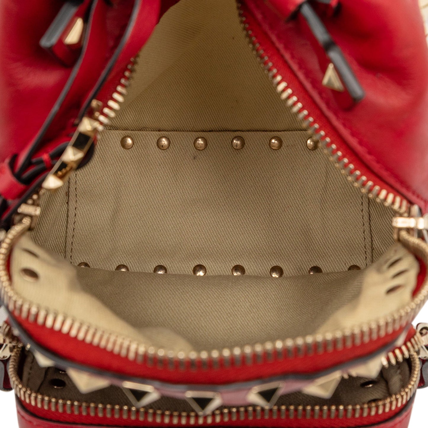 Mini Calfskin Rockstud Backpack