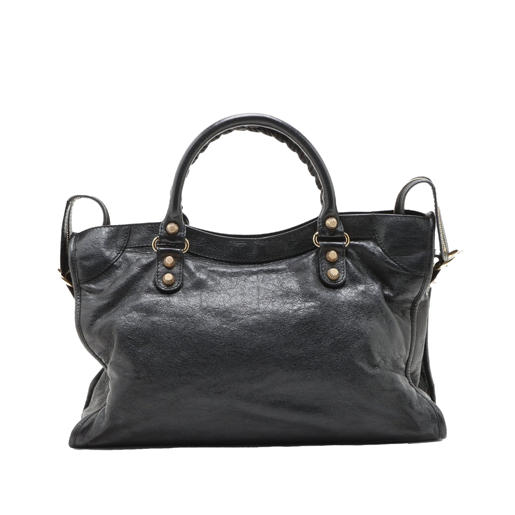 Balenciaga Lambskin Motocross Giant 21 Classic City Satchel