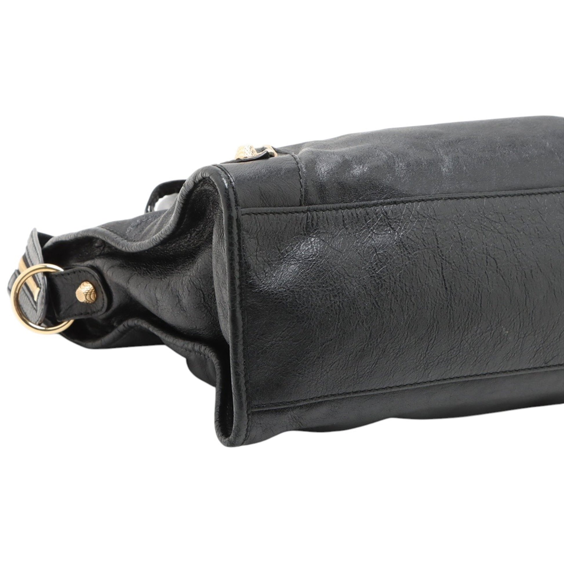Balenciaga Lambskin Motocross Giant 21 Classic City Satchel