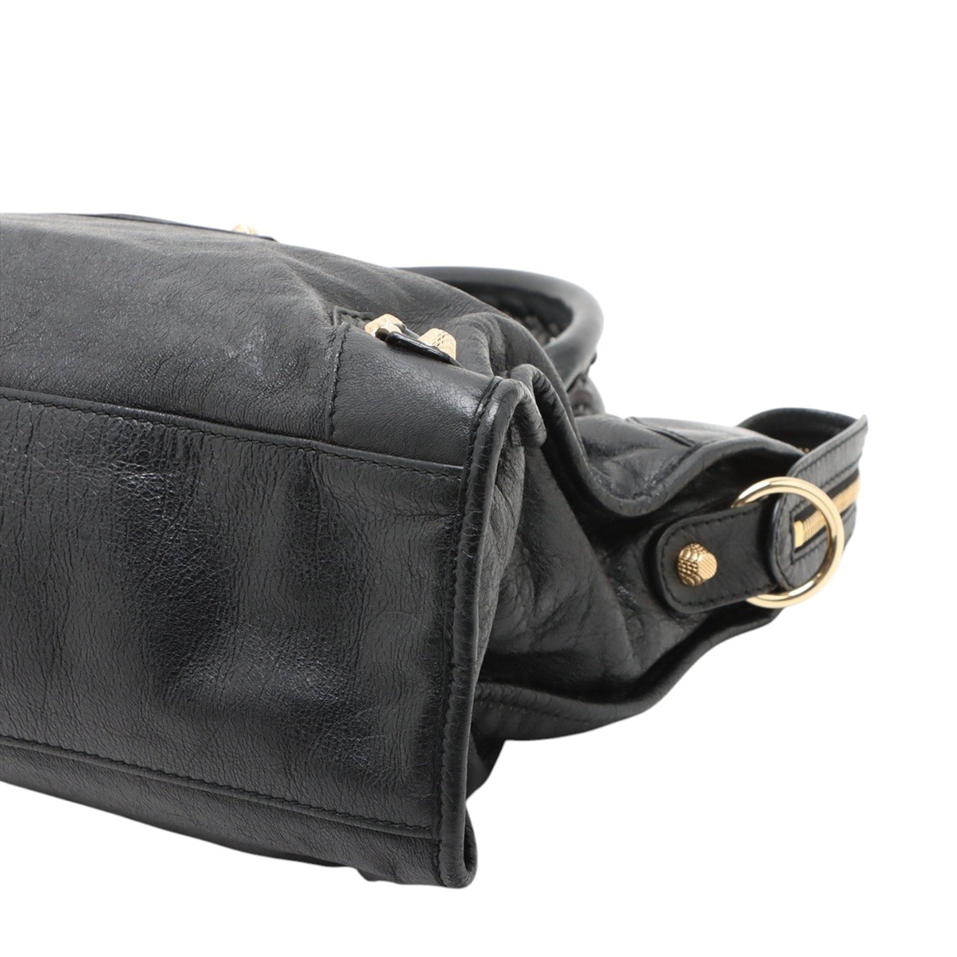 Balenciaga Lambskin Motocross Giant 21 Classic City Satchel