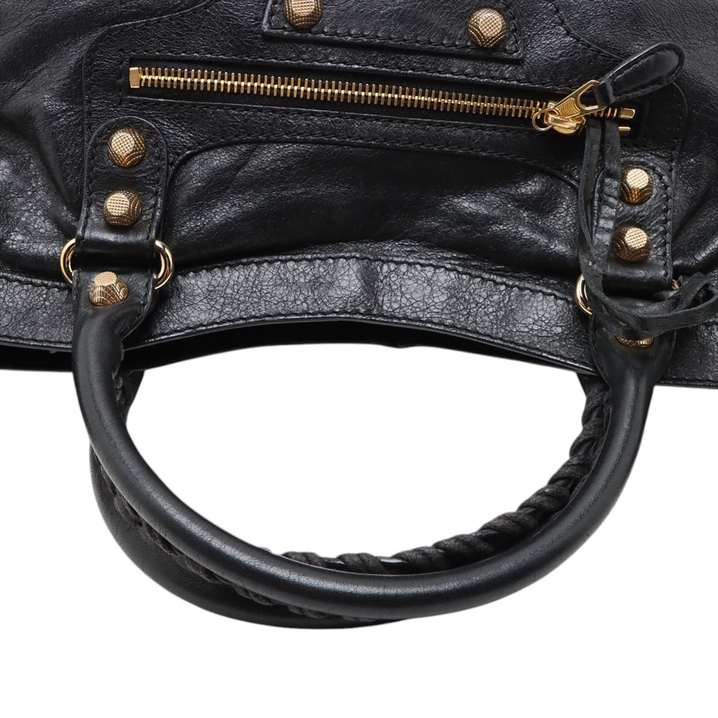 Balenciaga Lambskin Motocross Giant 21 Classic City Satchel