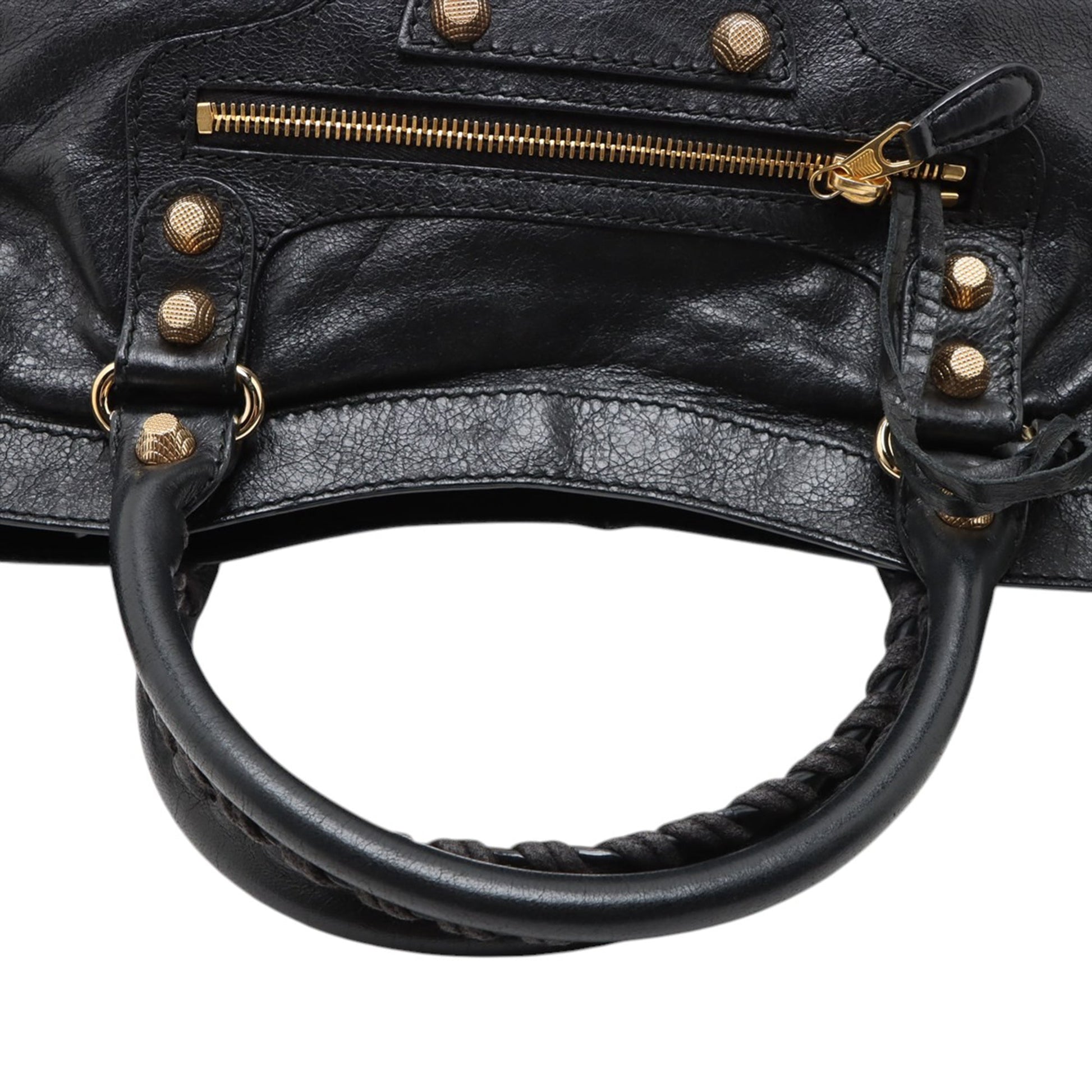 Balenciaga Lambskin Motocross Giant 21 Classic City Satchel