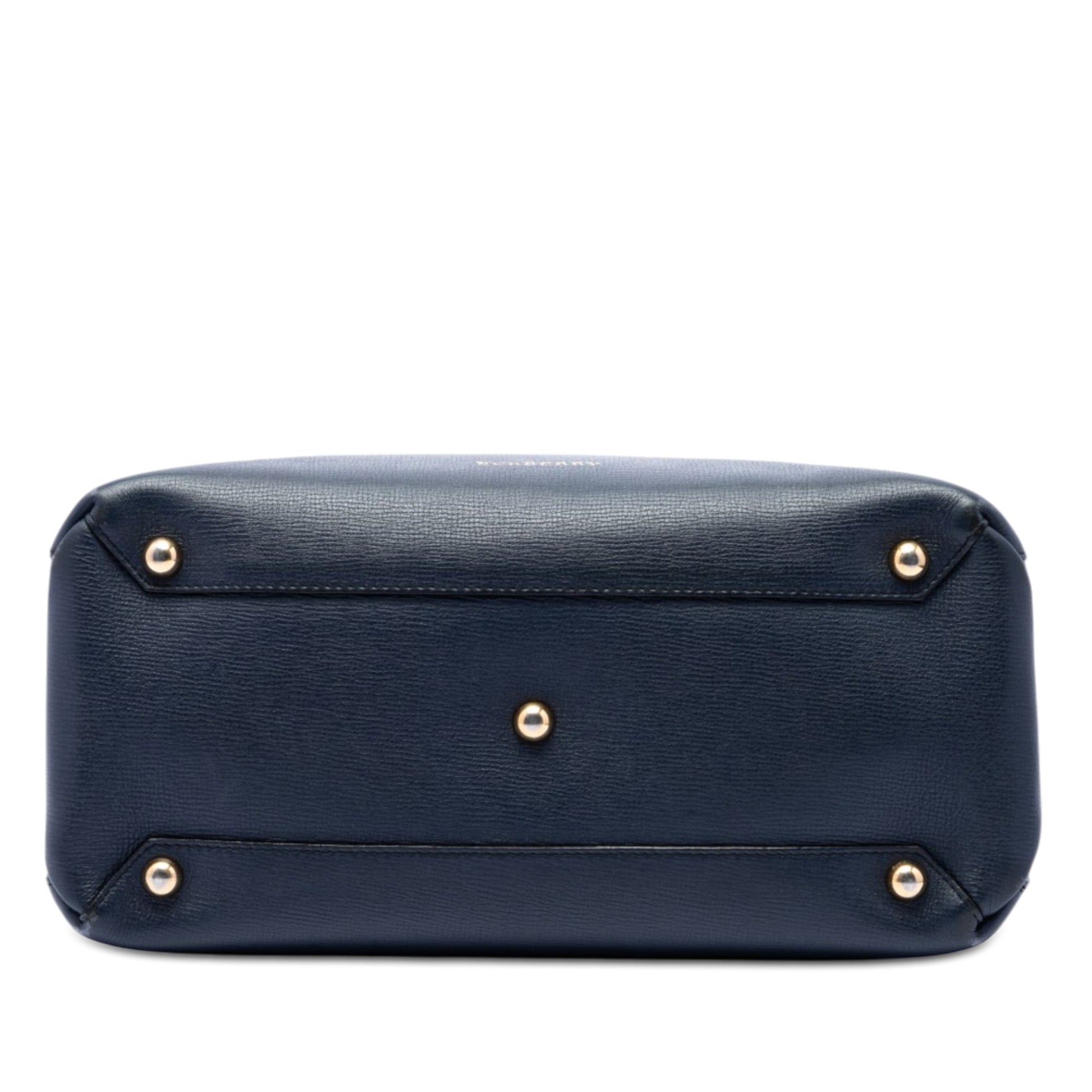 Burberry Medium Leather and House Check Banner Satchel