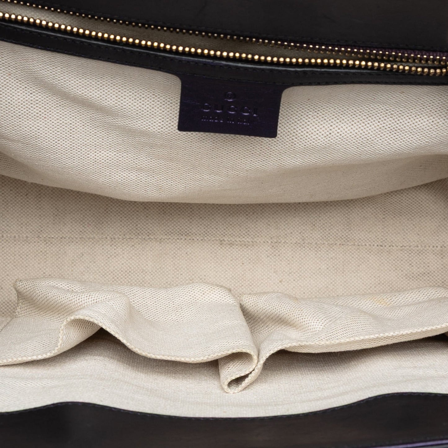 Large Patent Guccissima Emily Shoulder Bag