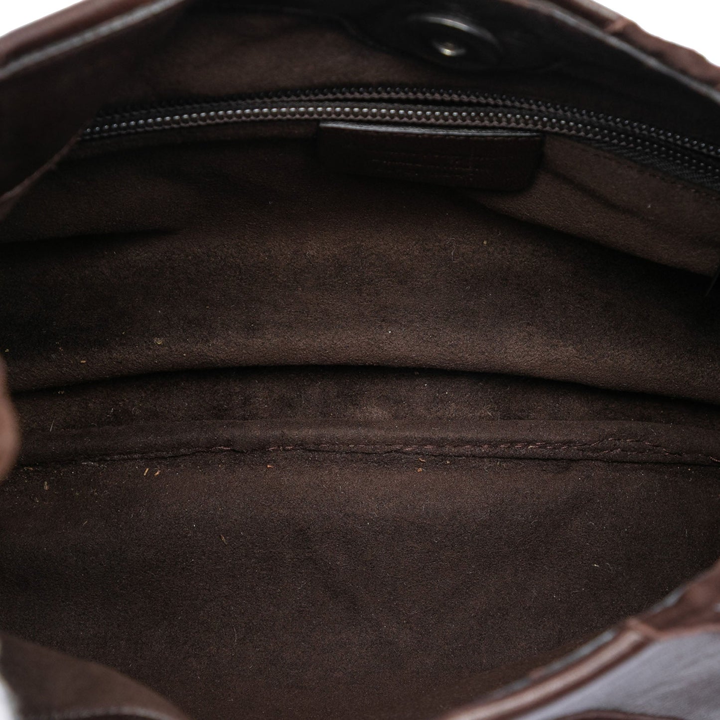 Ferragamo Chevron Calfskin and Studded Suede Hobo