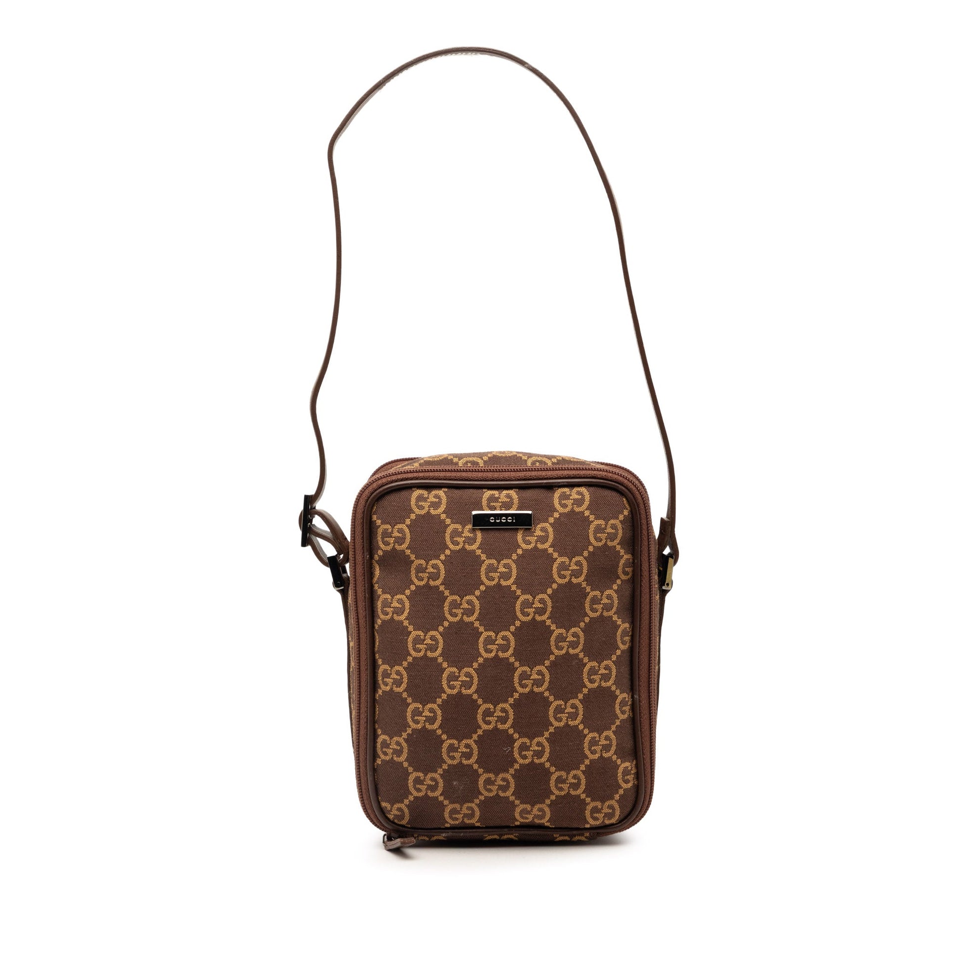 Mini GG Canvas Double Zip Crossbody