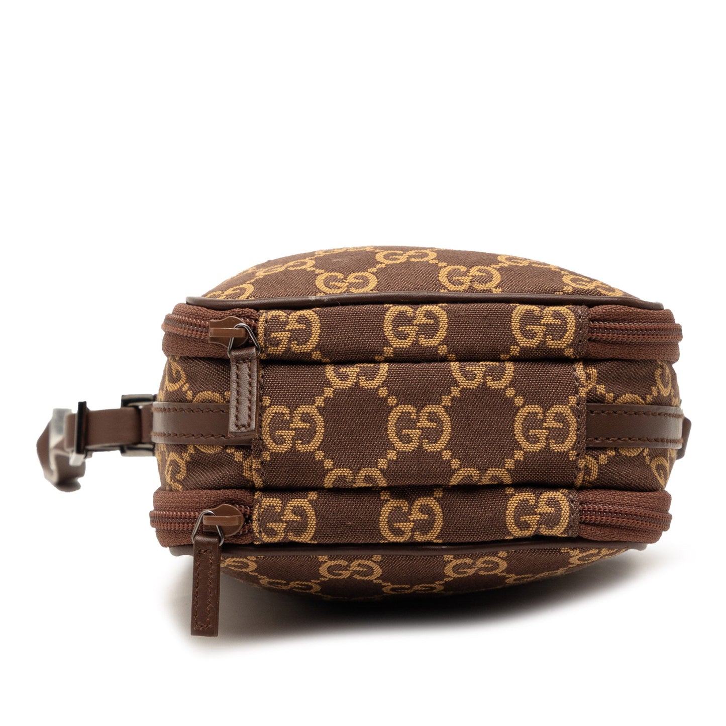 Mini GG Canvas Double Zip Crossbody