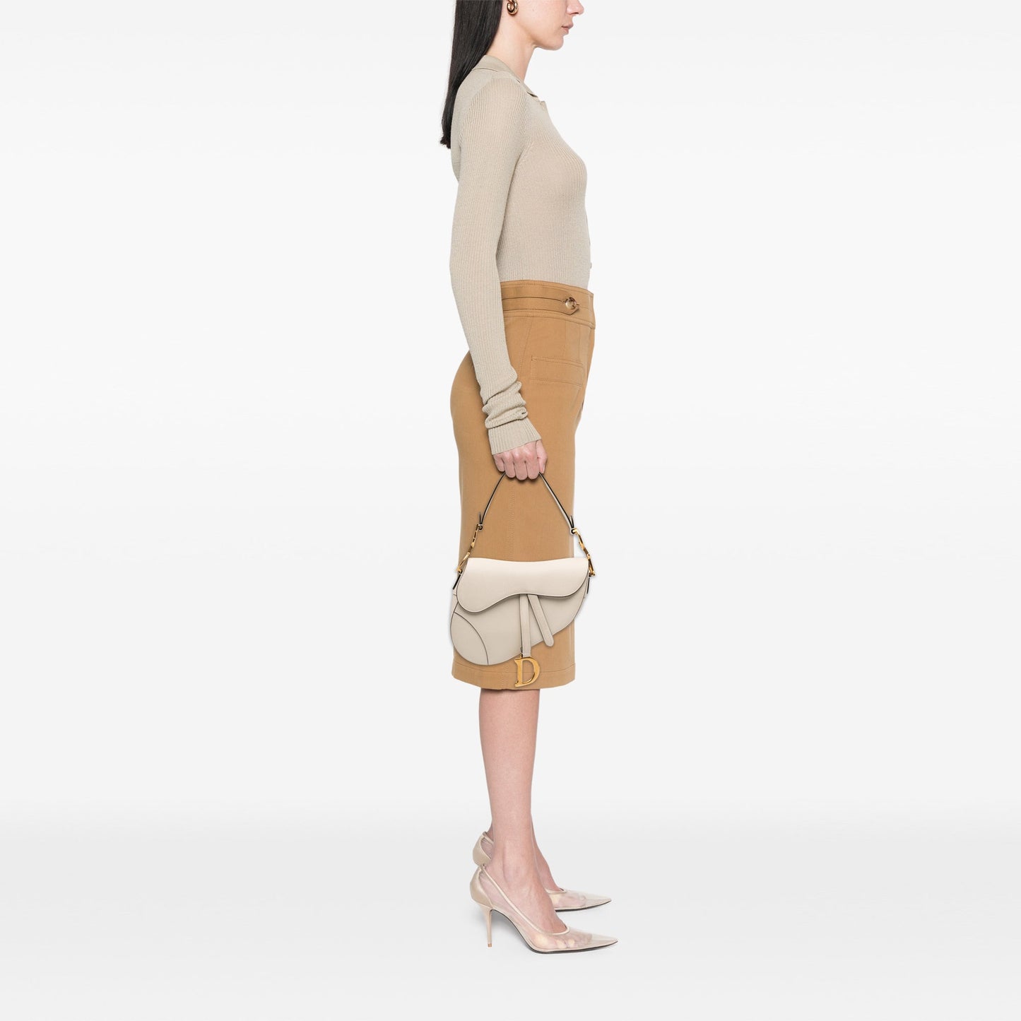 Dior Grained Calfskin Saddle Bag