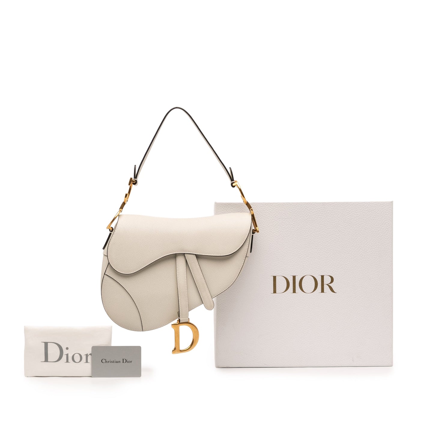 Dior Grained Calfskin Saddle Bag