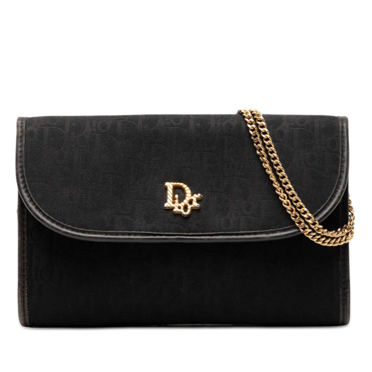 Dior Diorissimo Trotter Canvas Chain Shoulder Bag