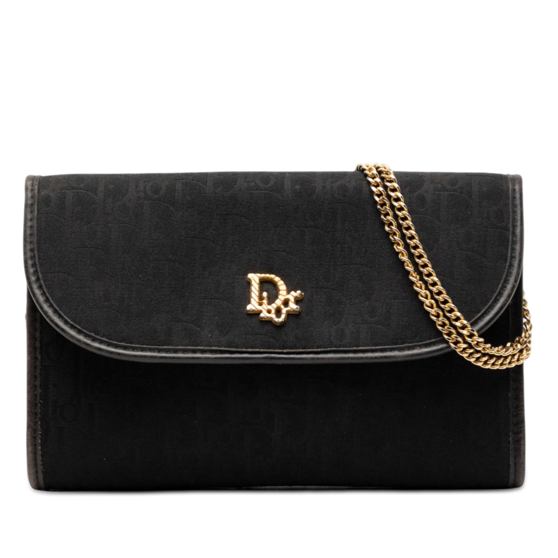 Dior Diorissimo Trotter Canvas Chain Shoulder Bag