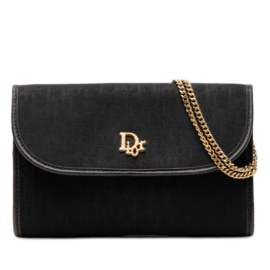 Dior Diorissimo Trotter Canvas Chain Shoulder Bag