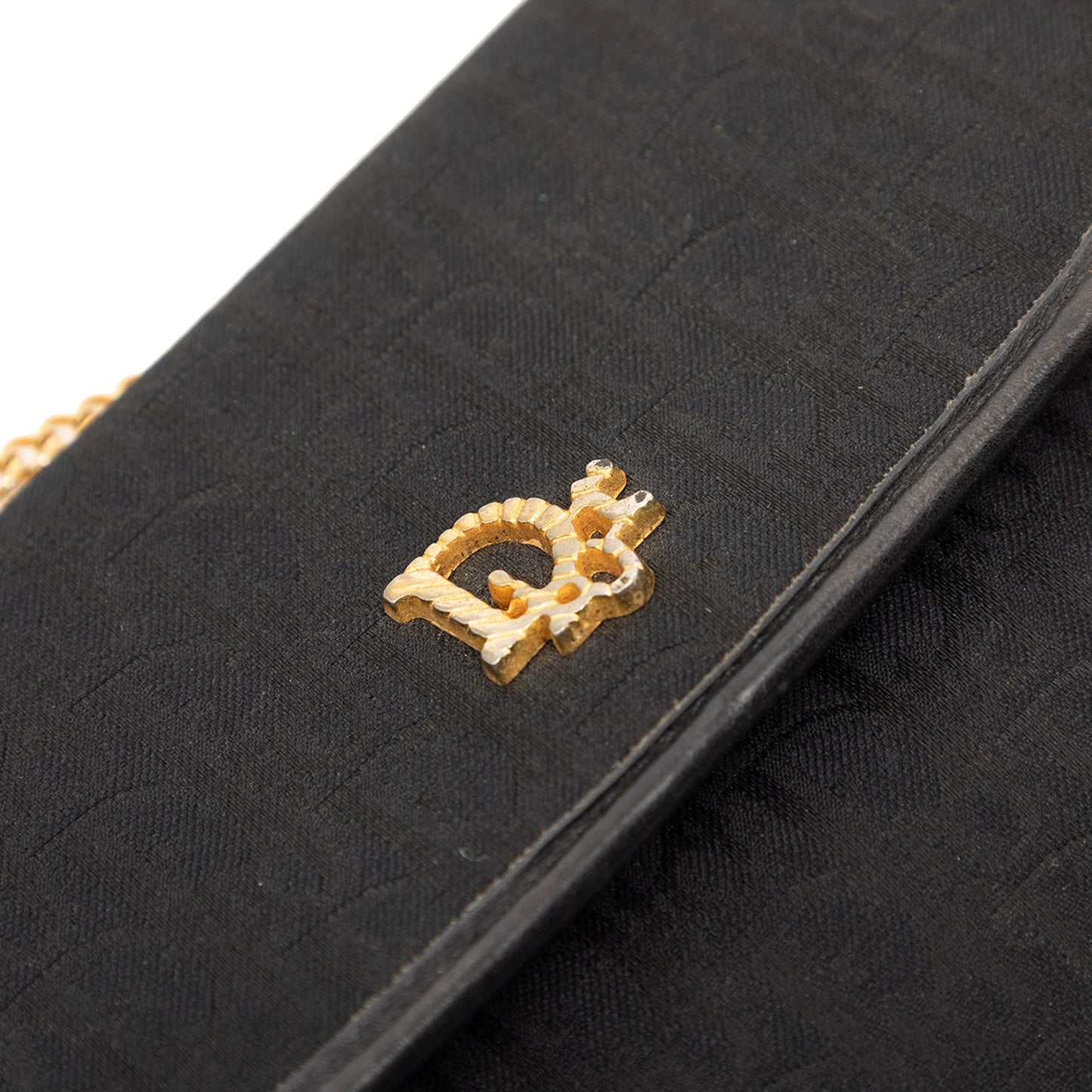 Dior Diorissimo Trotter Canvas Chain Shoulder Bag