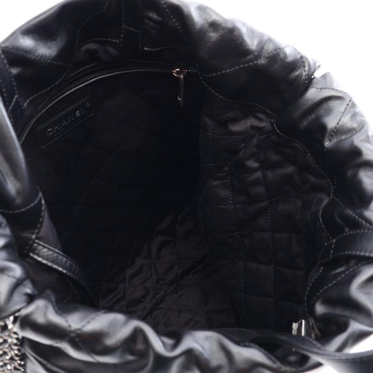 Chanel Large Quilted Shiny Calfskin 22 Backpack