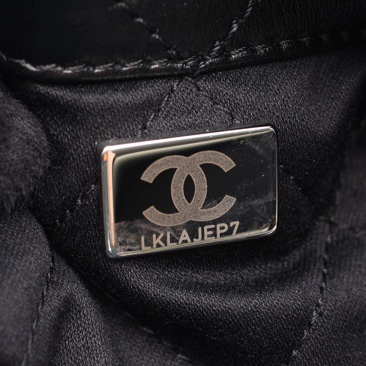 Chanel Large Quilted Shiny Calfskin 22 Backpack