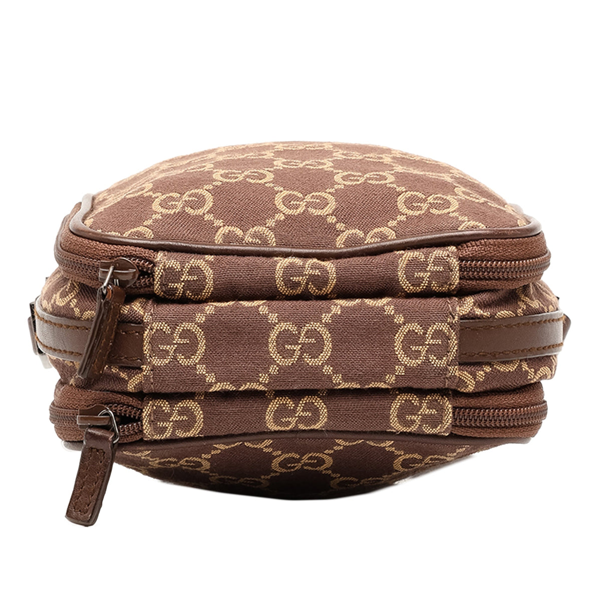 Gucci GG Canvas Double Zip Accessory Pouch