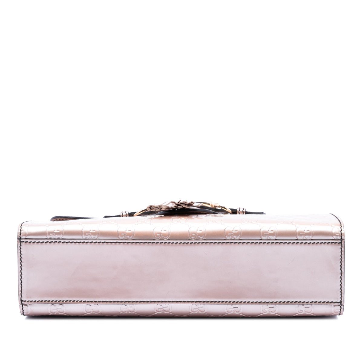 Gucci Medium Guccissima Patent Emily Shoulder Bag — Pink