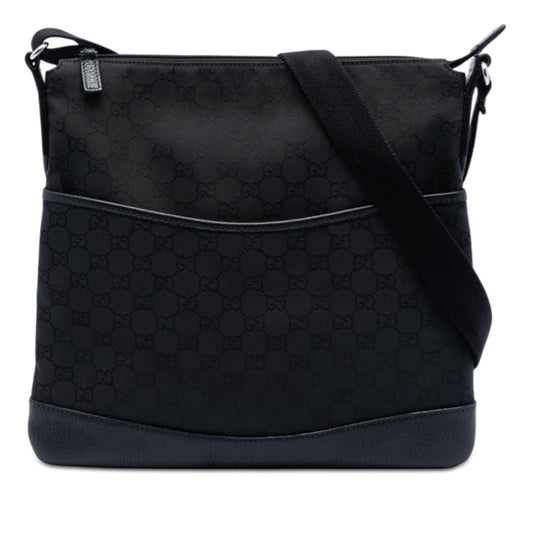Gucci GG Nylon Flat Messenger Bag