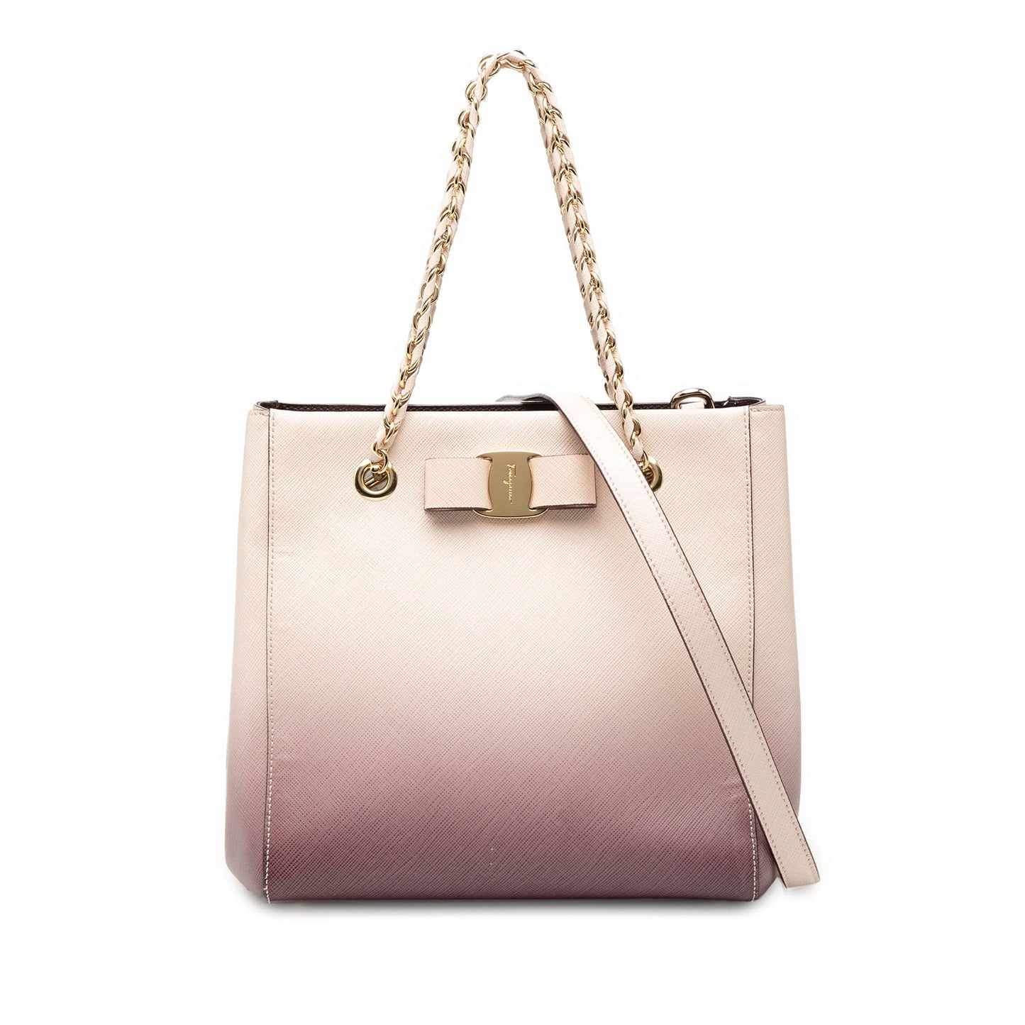 Ombre Leather Vara Bow Satchel