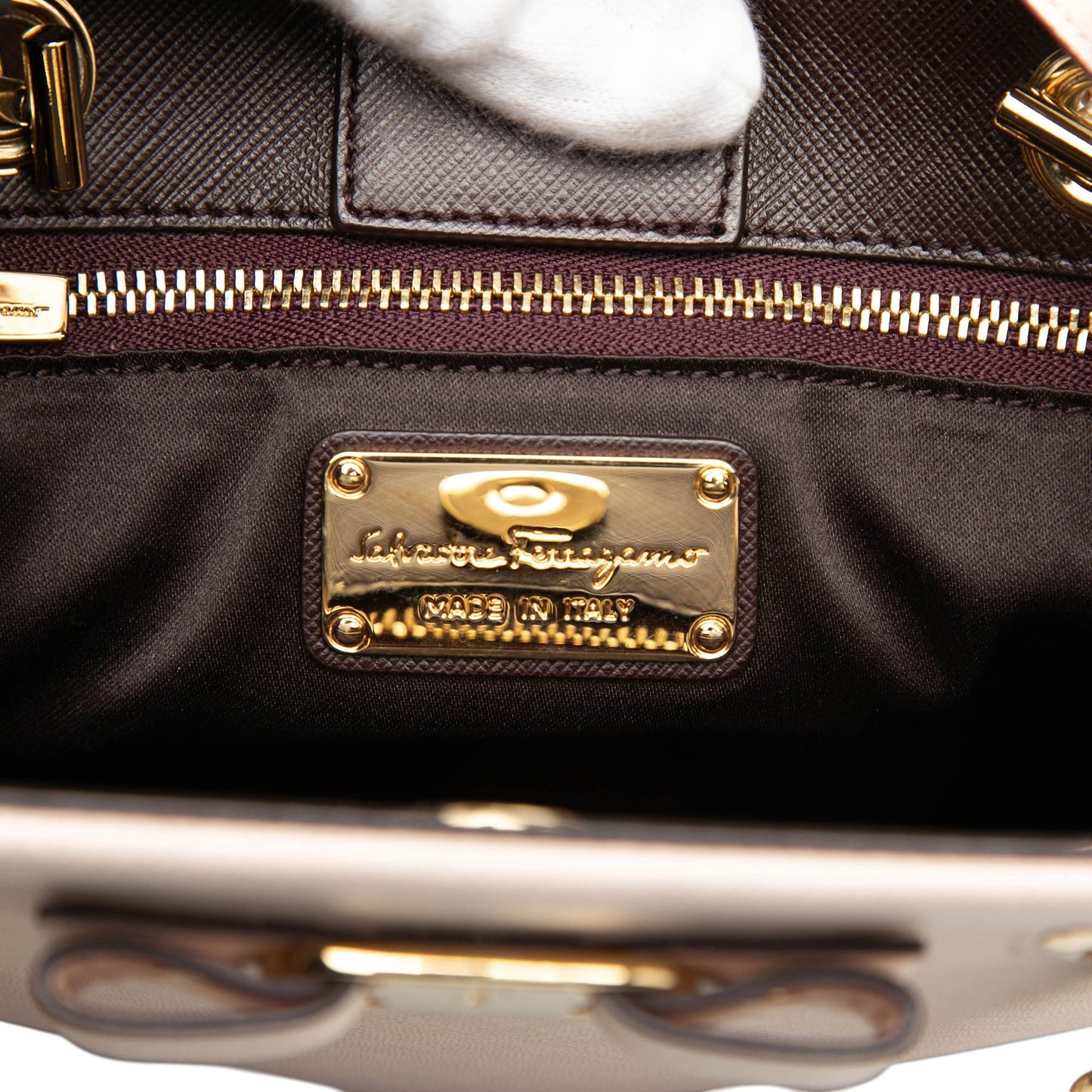 Ombre Leather Vara Bow Satchel