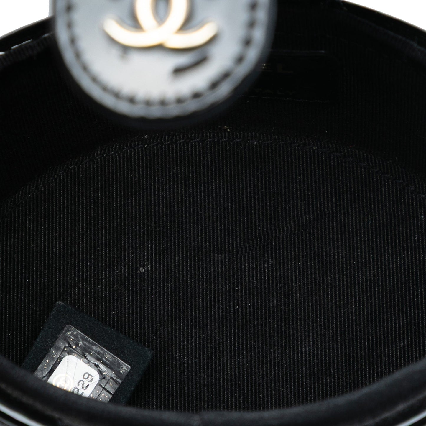 Chanel CC Quilted Patent Vanity Case with Chain