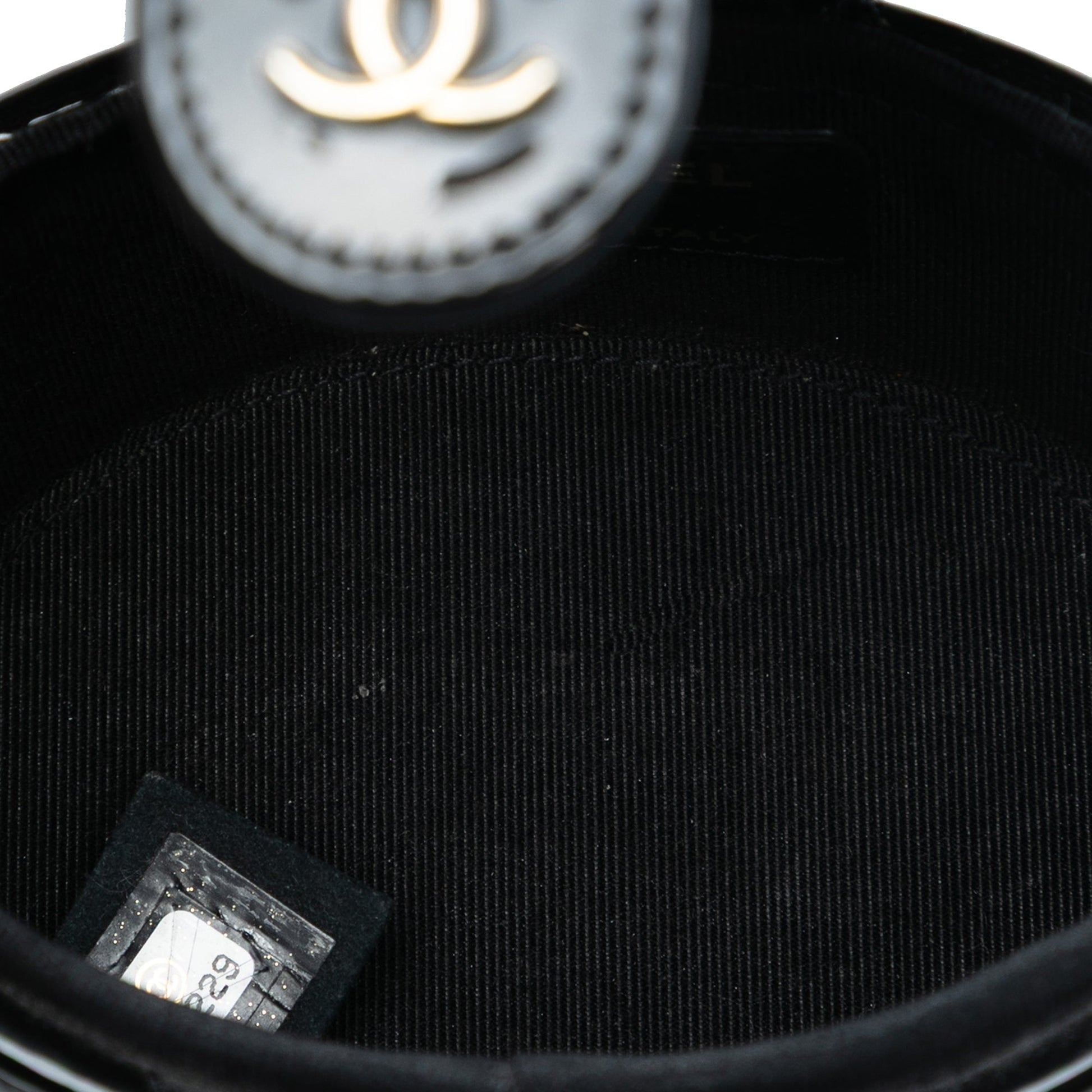 Chanel CC Quilted Patent Vanity Case with Chain