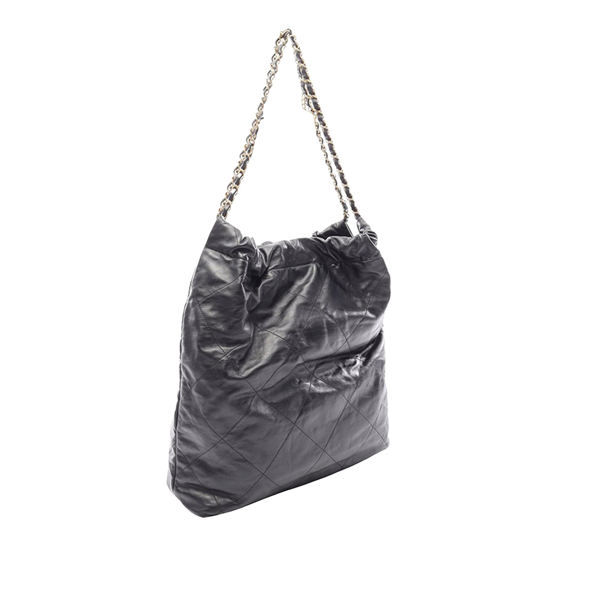 Chanel Large Shiny Calfskin 22 Hobo