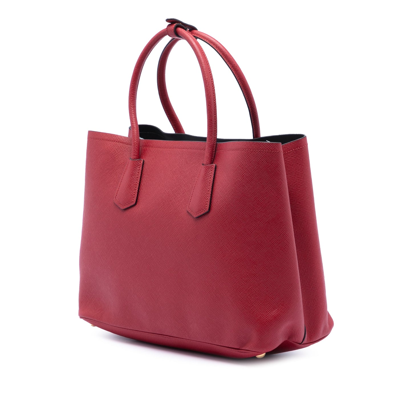 Prada Large Saffiano Cuir Double Satchel